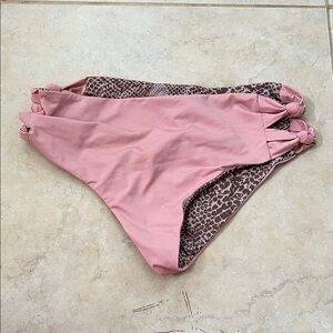 Acacia light Pink High-Waisted Bikini Bottoms